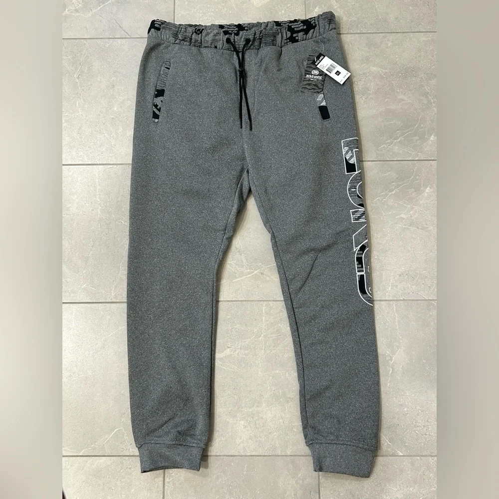 NWT Ecko Unltd Men's Sweatpants Embroidered Vertical Logo Fleece Jogger - XL